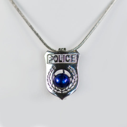 Sterling Silver Police Officer Cage Pendant