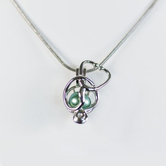 Sterling Silver Stethoscope Cage Pendant