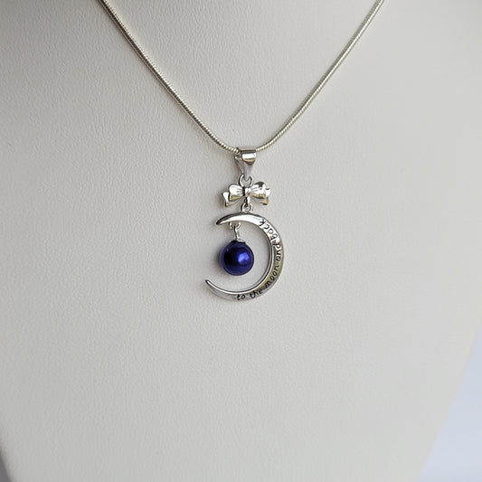 Sterling Silver To the Moon and Back Pendant