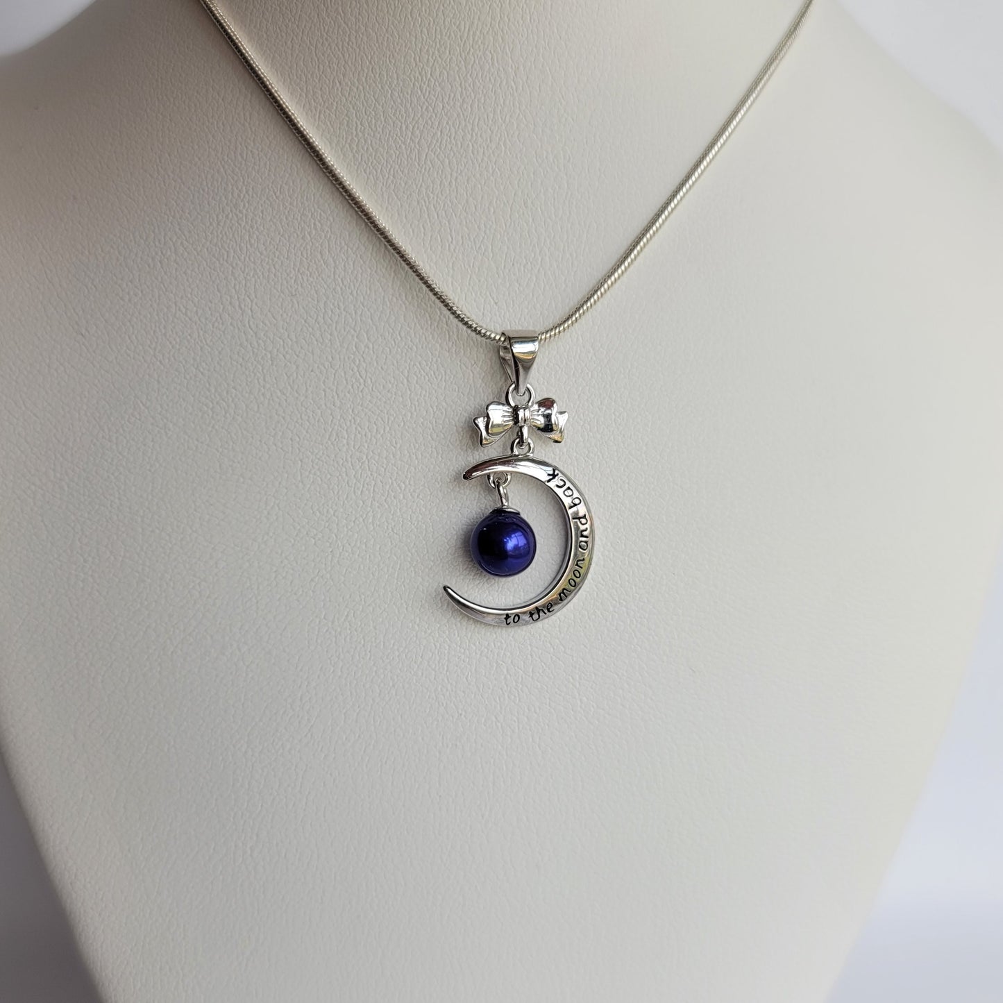 Sterling Silver To the Moon and Back Pendant