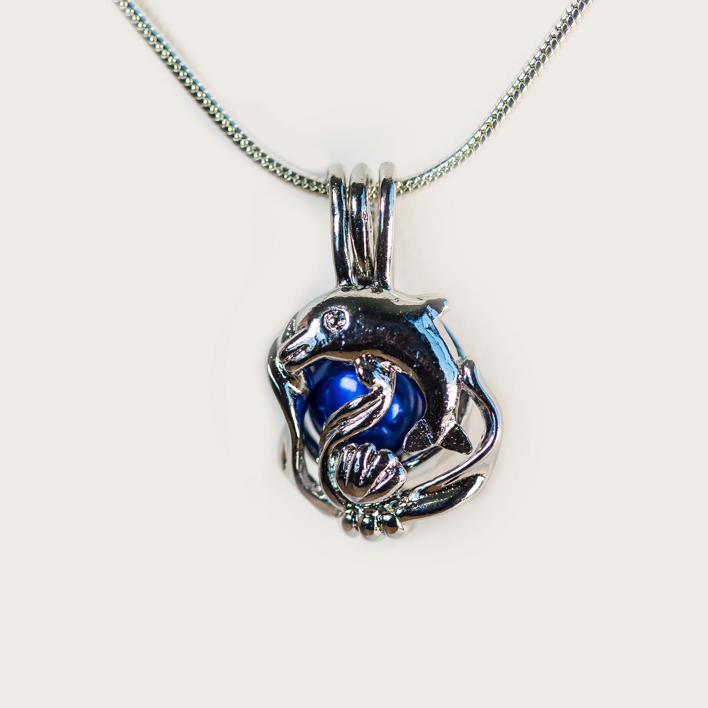 Silver Plated Under the Sea Cage Pendant