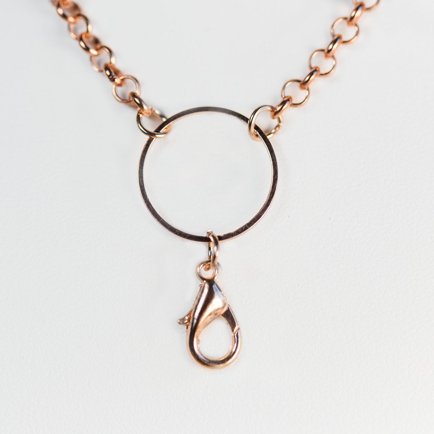 Rose Gold Plated Stainless Steel Lobster Clasp Chain