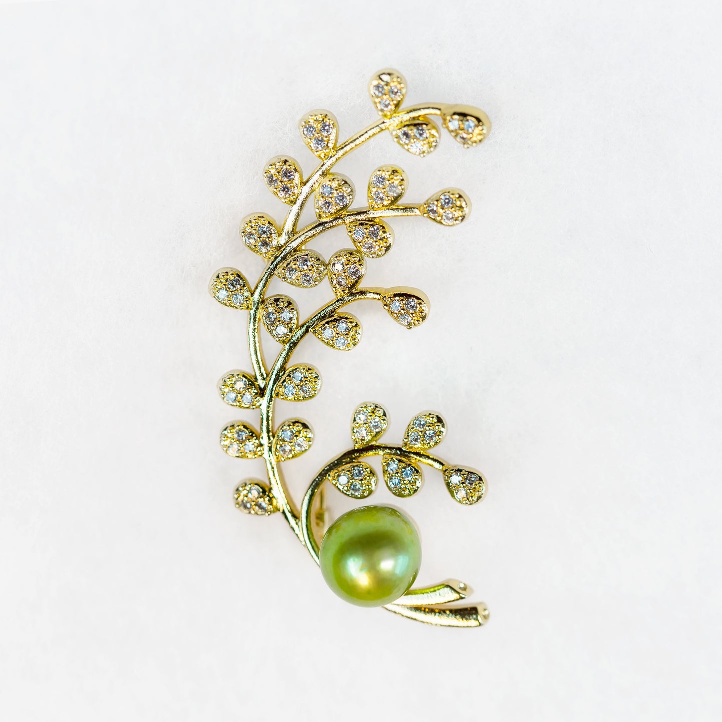 Gold Plated Cherry Blossom Brooch