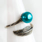 Sterling Silver Vintage Feather Ring