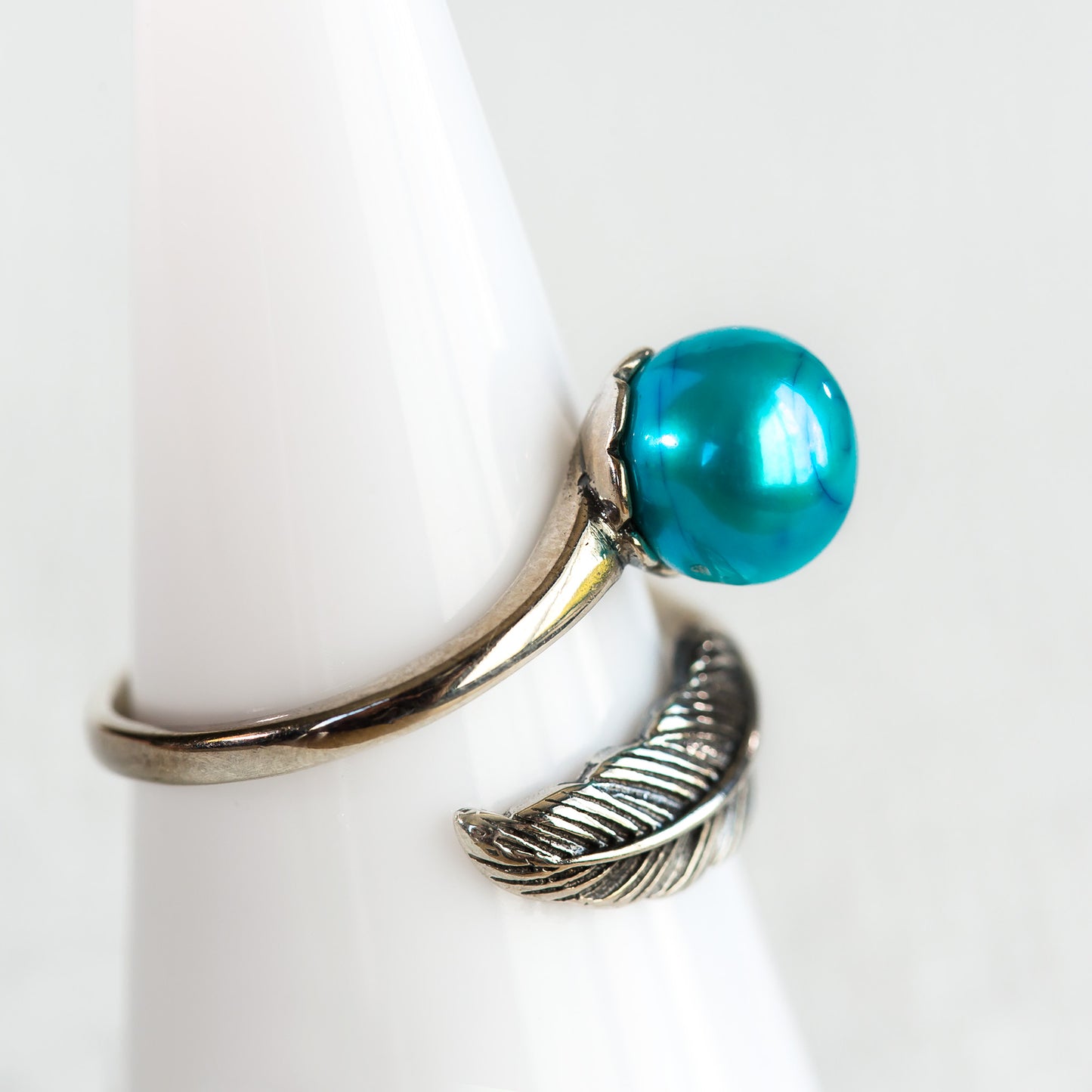 Sterling Silver Vintage Feather Ring