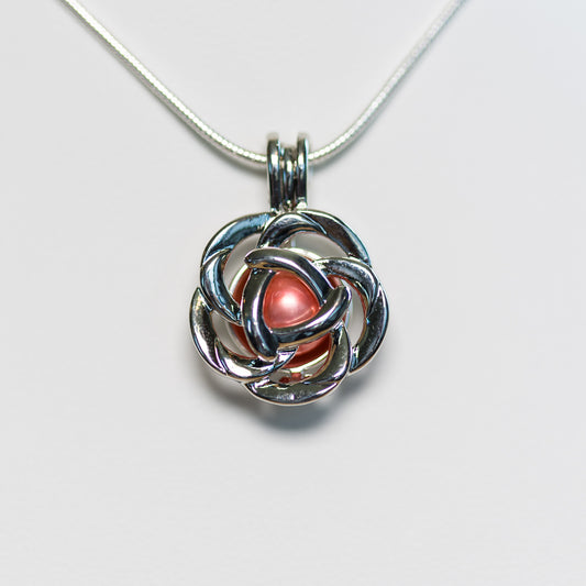 Silver Plated Bloom Cage Pendant