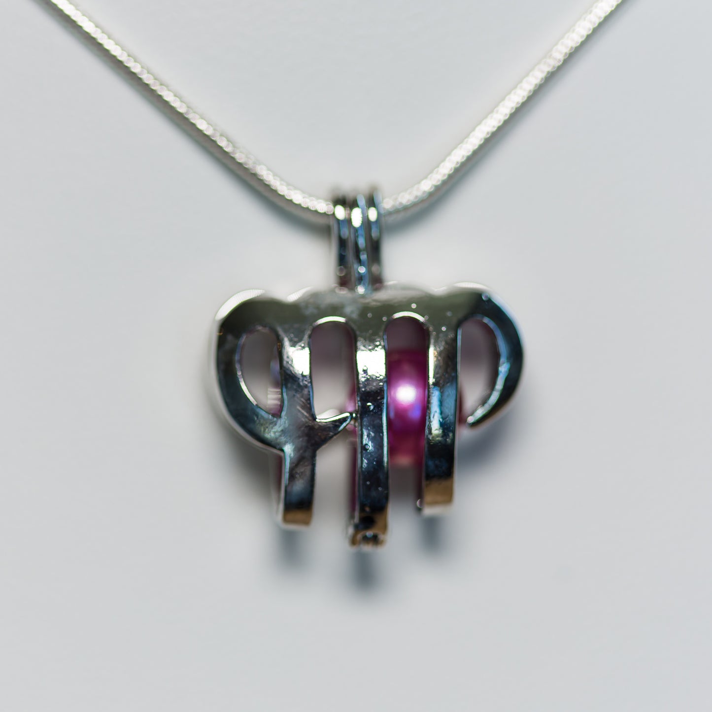 Silver Plated Virgo Cage Pendant