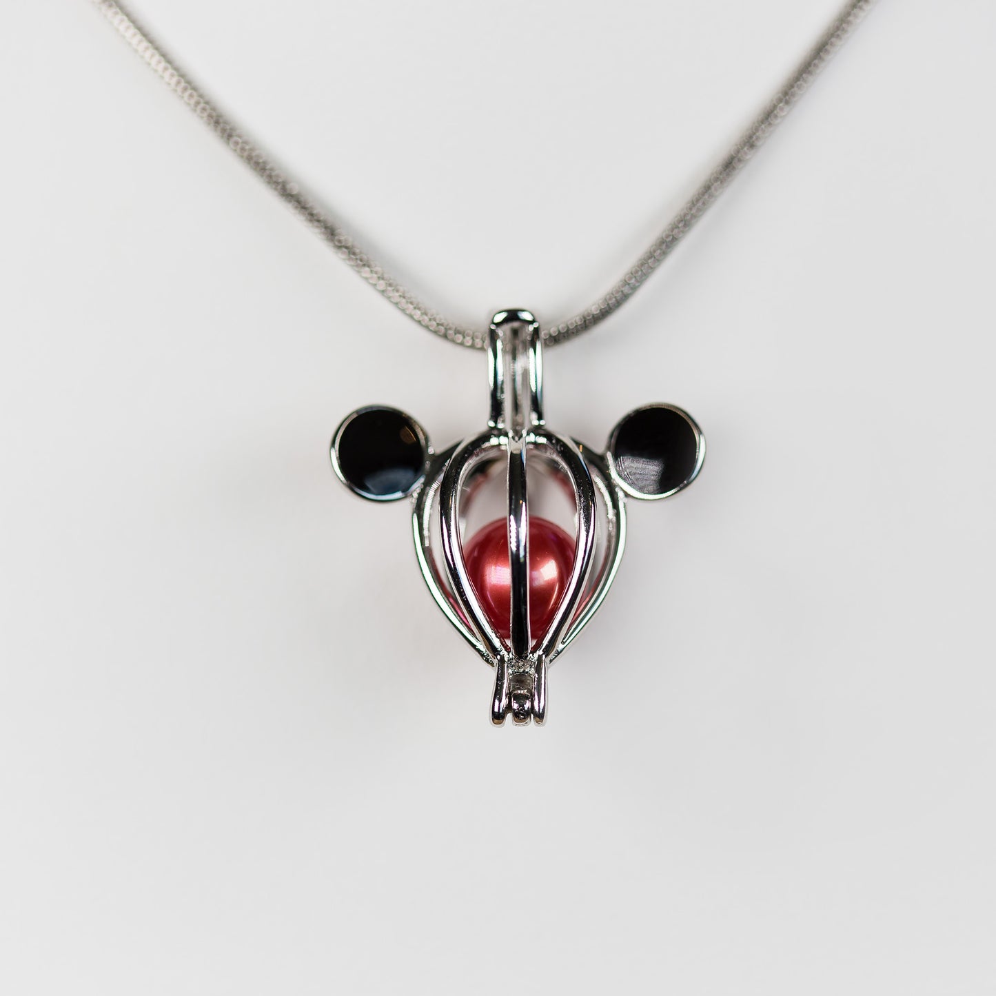 Sterling Silver Mouse Cage Pendant