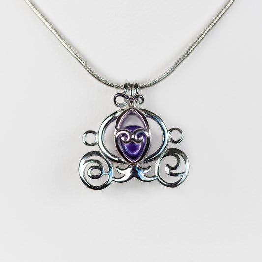 Sterling Silver Carriage Cage Pendant